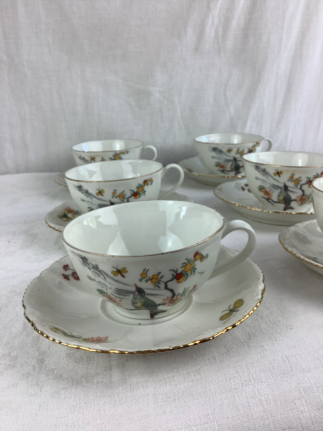 6 cups & saucers haviland made in france limoges