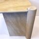 Vintage Italian coffee table in travertine.