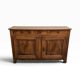 19th-century walnut buffet – 3 drawers