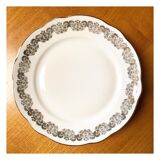 4 flat plates vintage porcelain from Chauvigny