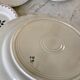Set of 6 flat flower plates Badonviller 30s