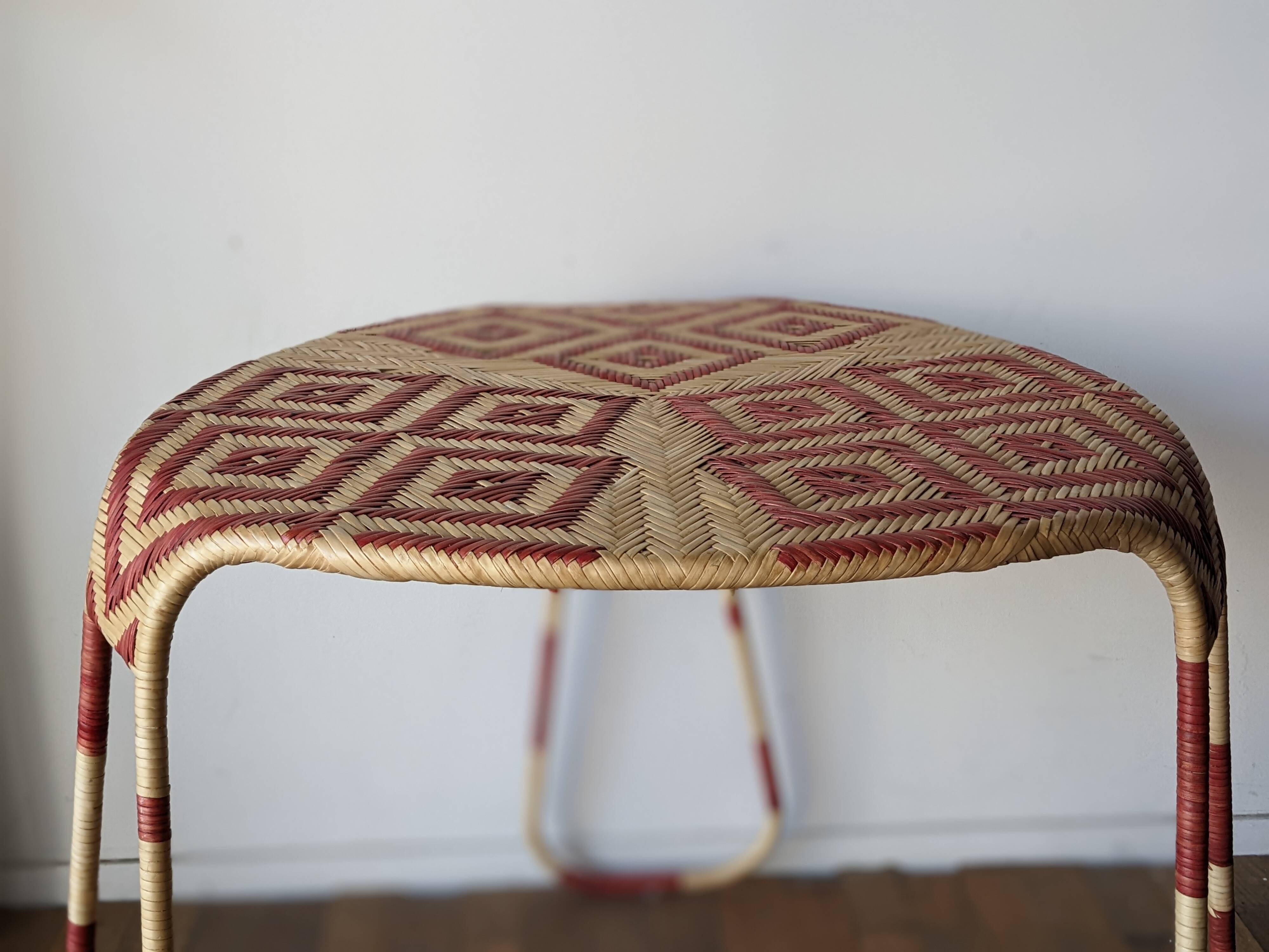 Rattan table model Flo by Patricia Urquiola