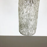 Hollywood Regency Ice Glass Hanging Light, J. T. Kalmar Lights, Austria, 1950s
