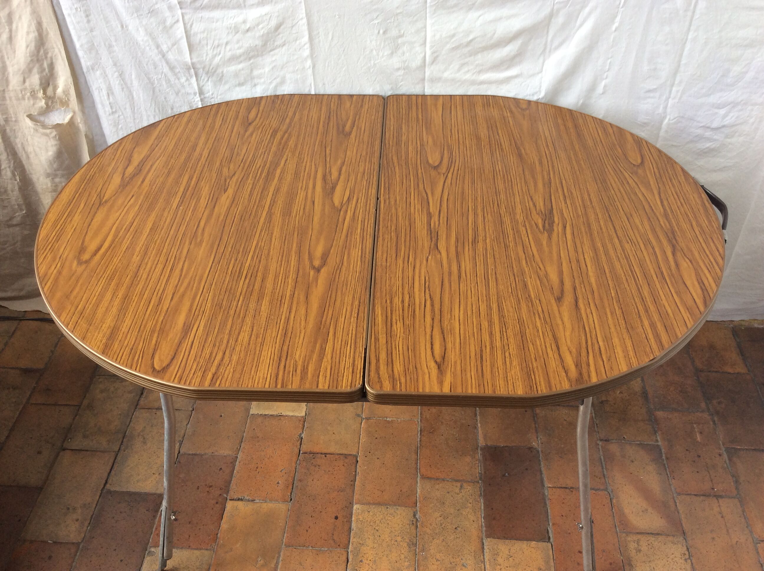 Vintage oval camping table