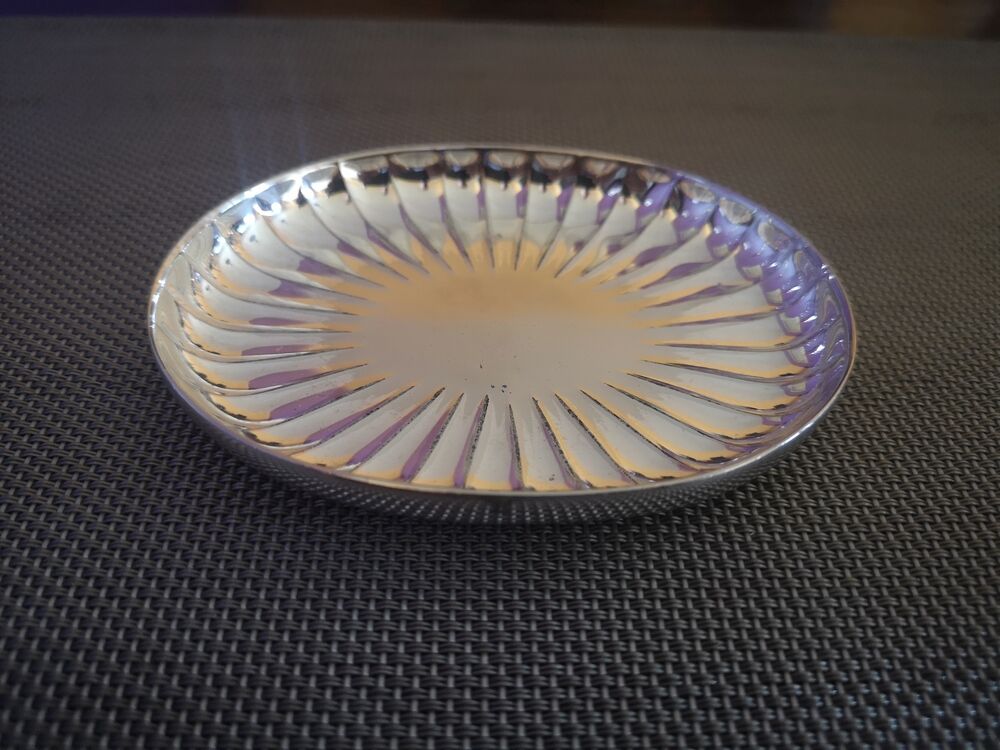 Art Deco silver metal soap holder - 1930s