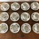 Service of 12 porcelain coffee cups, Raynaud, Limoges, 1950s.