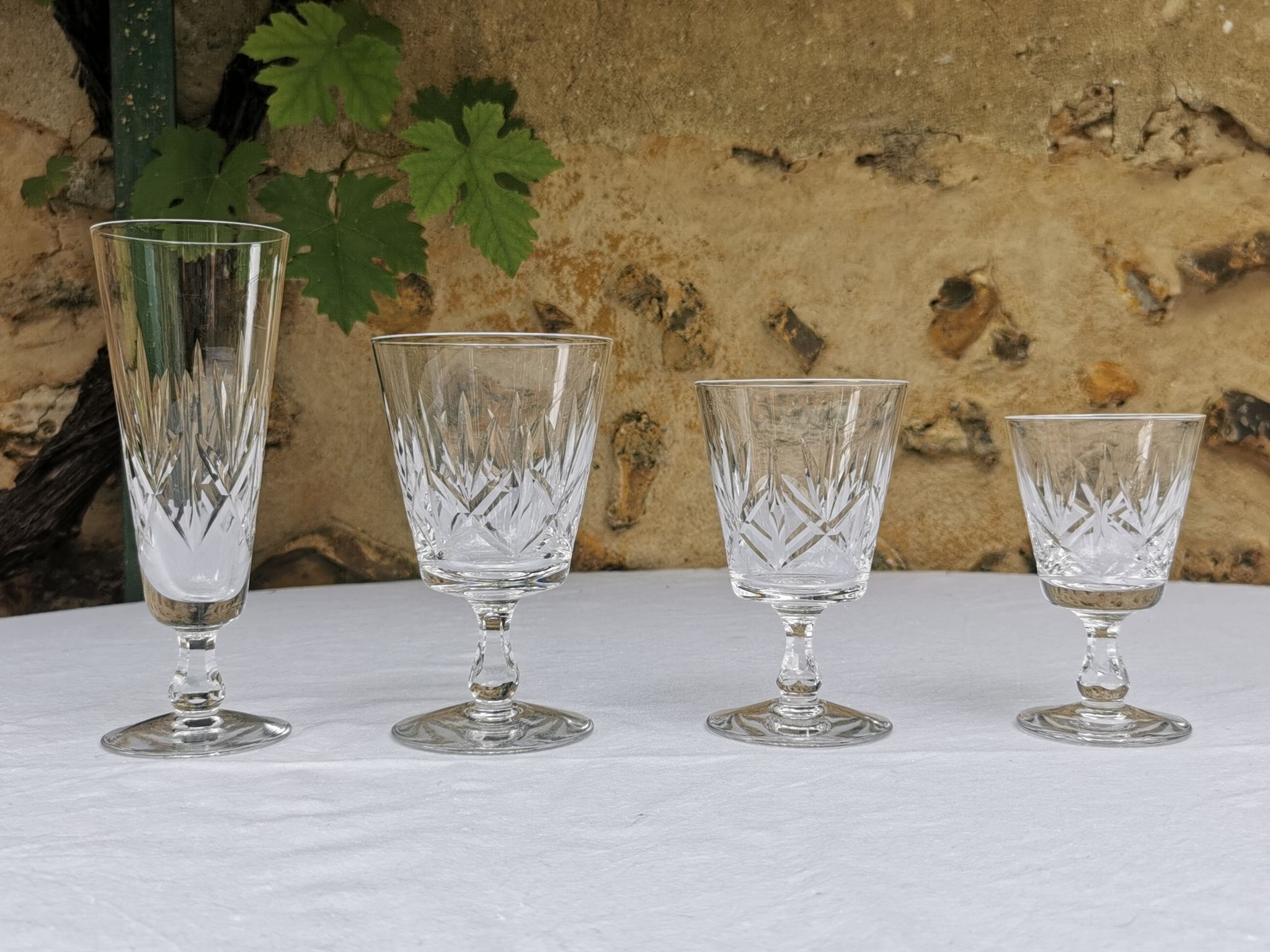 Service verres et carafes en cristal