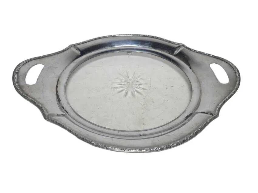 Bmu art deco tray for glasses with a mirror