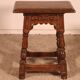 early 17th century oak high stool