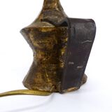 Max Bré Brutalist Lamp in Bronze 1970