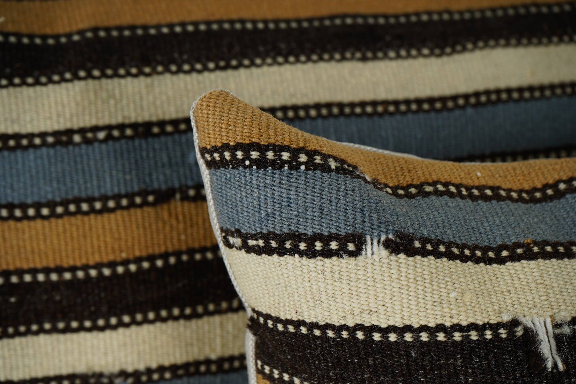 Set of 2 vintage kilim cushion covers 41x61 cm