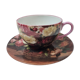 Limoges porcelain tea cup, art of Gruou