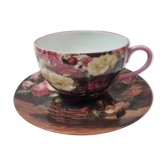 Tasse à thé porcelaine de Limoges, art du Gruou
