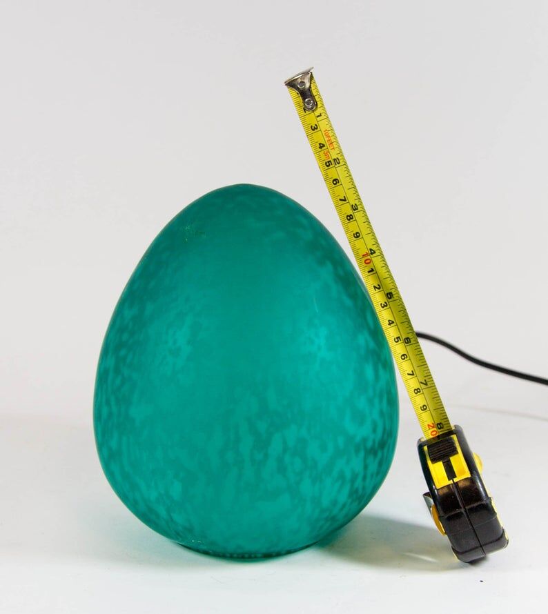 Glass egg lamp 80s