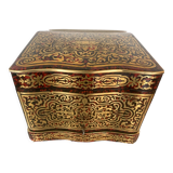Cellar with complete liquor in marquetry Boulle box Napoleon III XIX century