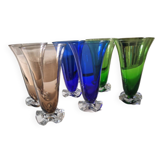 6 verres Murano