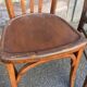 Lot 4 chairs bistro mismatched curved wood brasserie