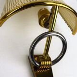 "Ring" sconces Lunel perforated metal, 1950