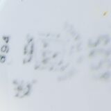 Round art deco faience dish of st amand no digoin