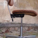 Rolling and adjustable office chair from the 70s