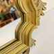 MIROIR Vintage Doré Style ROCAILLE