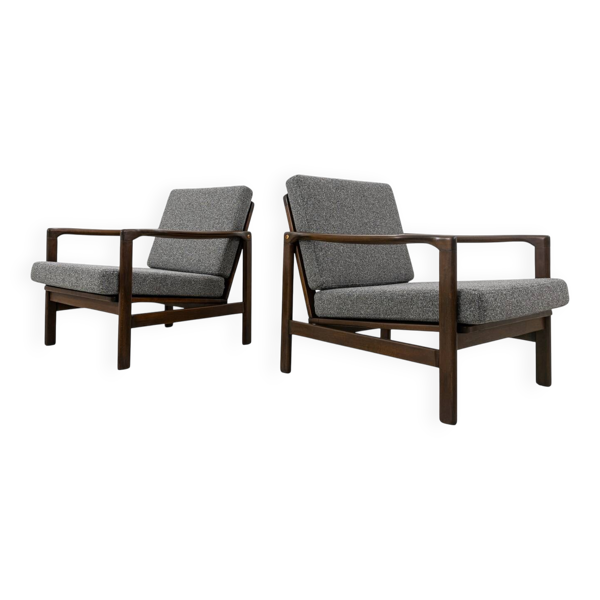 Fauteuils par Zenon Bączyk, années 1960
