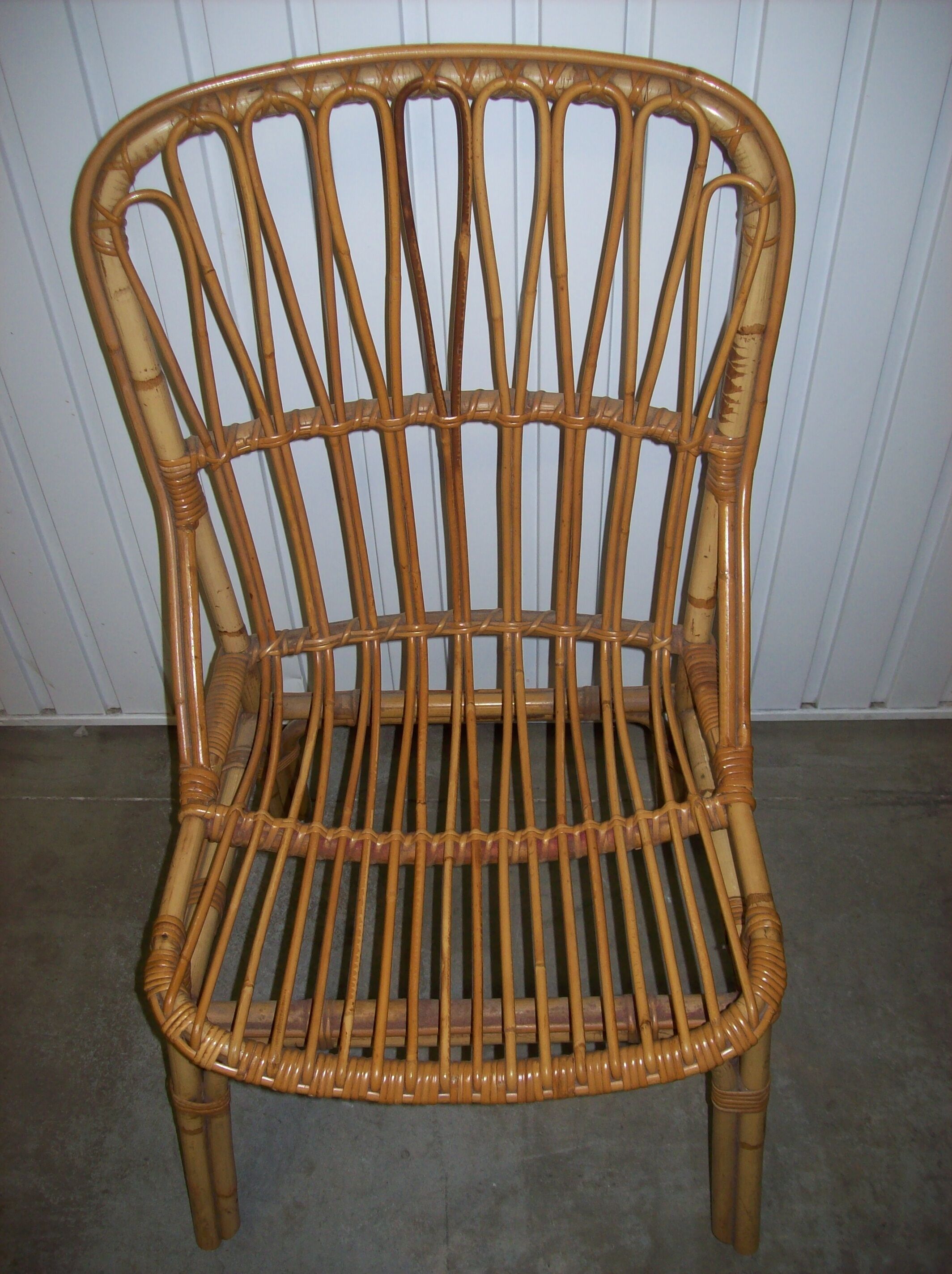 60s rattan chair