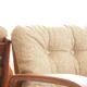 Pair of vintage beige granola armchairs from the 1950s