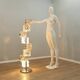 Murano cubic glass floor lamp by Toni Zuccheri for VeArt 1970s
