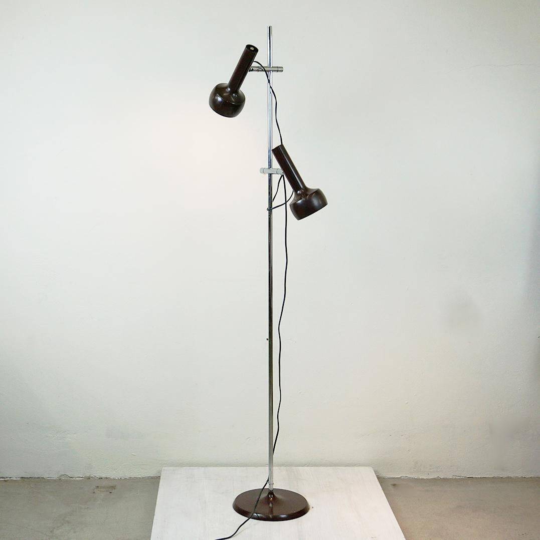 Brown Space Age Spot Floor Lamp by Swiss Lamps International
