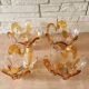 Set of 4 Murano glass tulips