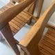 set of 4 italian wooden folding chairs by Aldo Jacober, design 1960 - 1970