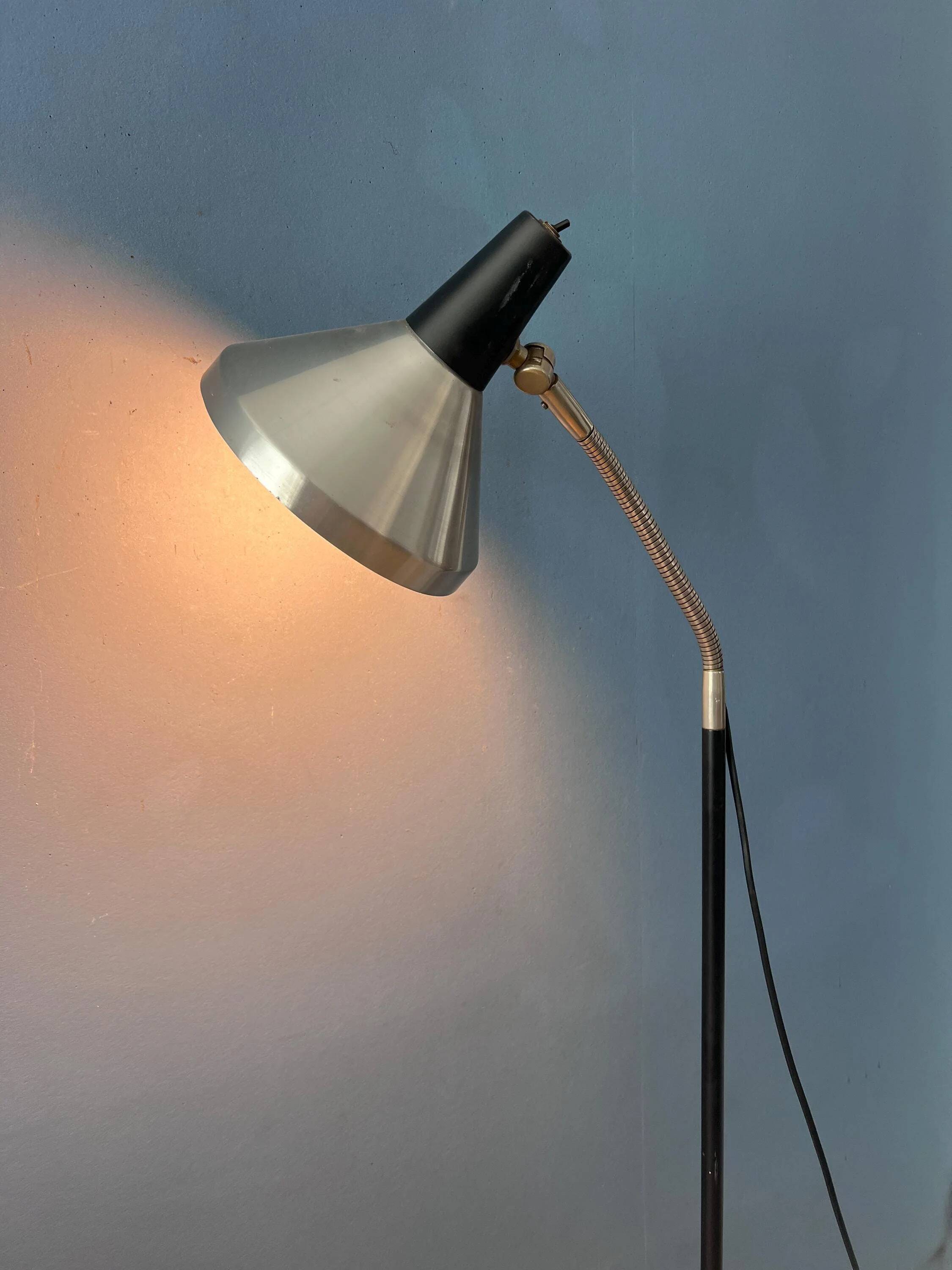 Vintage black metal floor lamp Anvia