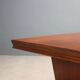 Large vintage wooden and brass table, design, Italy, 1940s-1950s