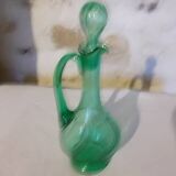green glass carafe
