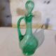 green glass carafe