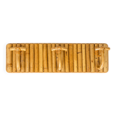 Rattan coat rack