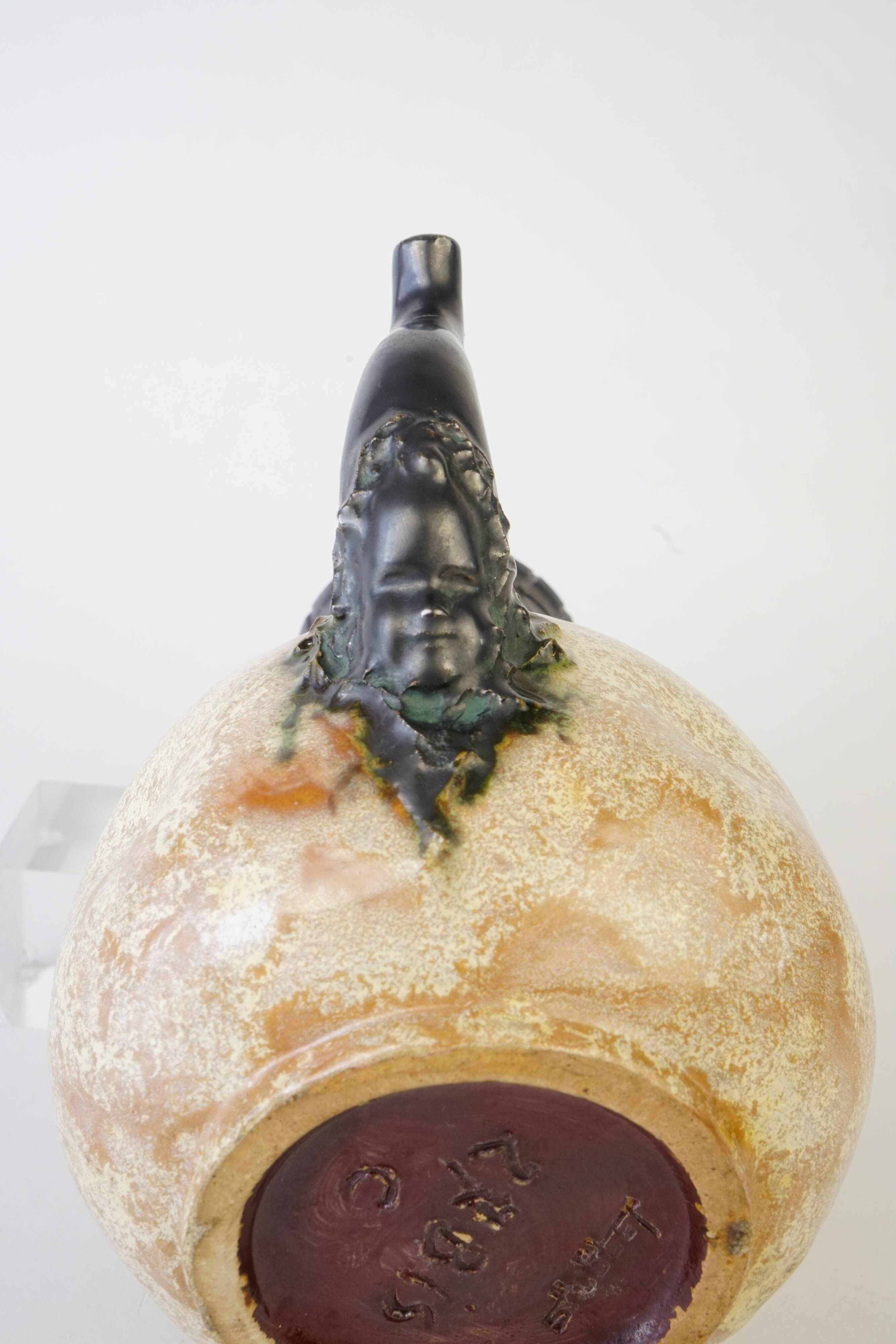 Sandstone pitcher, Sylvain Sttublet ( 1890 -1985 )