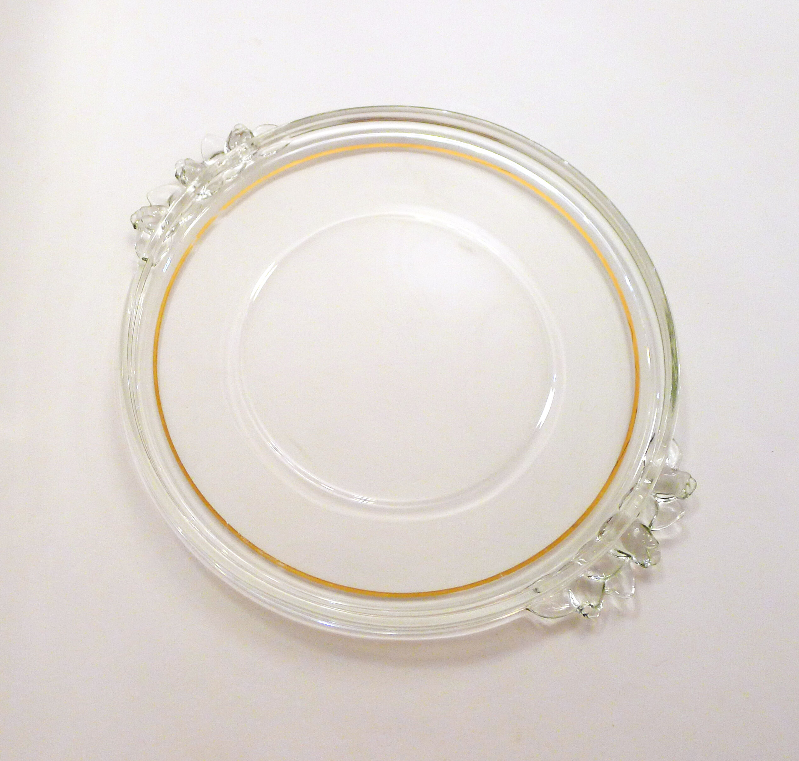 Round dish 1940's with flower handles