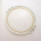 Plat rond 1940' anses fleurs