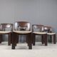 Vintage Brutalist Dining Chairs, Set of 6 - 1970s