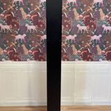 Black steel designer floor lamp 195 CM.