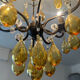Ancien lustre en verre de Murano