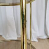 Vintage Smoked Glass Serving Trolley: 1970s Mid-Century Modern Bar Cart