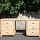 Bamboo desk, large drawer desk with chair, storage, bamboo furniture, interior decoration