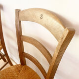 Set of 6 vintage farm chairs
