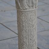 Two old plaster columns