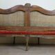 Banquette Provençale En Noyer sculpté De Style Louis XV époque fin XIXème siècle