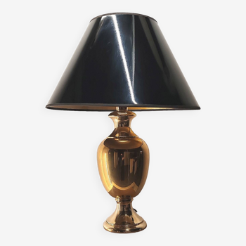 Large Hollywood Regency bronze lamp