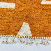 Handmade Moroccan Berber rug, orange, size 150 x 250 cm